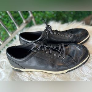 Cole Haan Mens Berkley Sneakers Black Leather Low Top